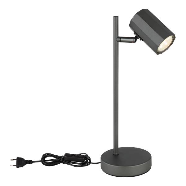 Tischleuchte James Typ A Eisen - 1-flammig - Grau