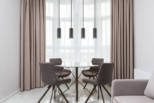 Hanglamp James type B ijzer - 4-lichts - grijs