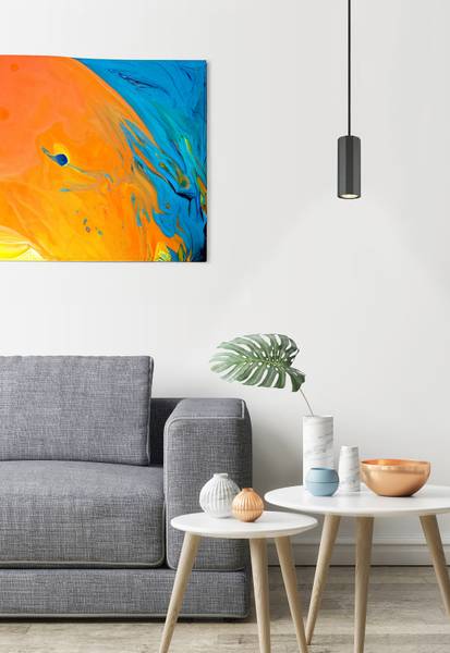 Lampada a sospensione James C Ferro - 1 punti luce - Grigio