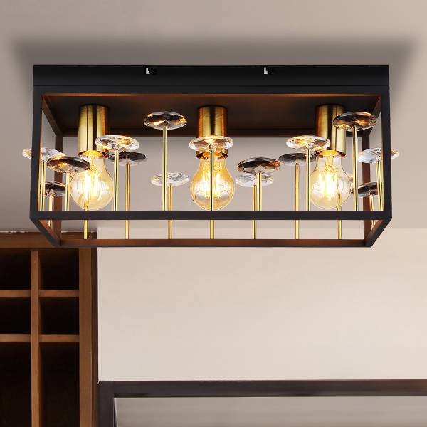 Lampada da soffitto Lisbon Ferro - 3 punti luce