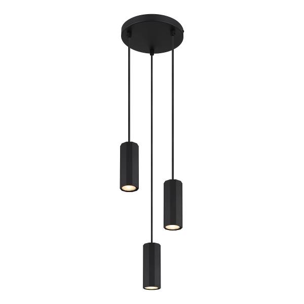 Suspension James - Type A Fer - 3 ampoules - Noir