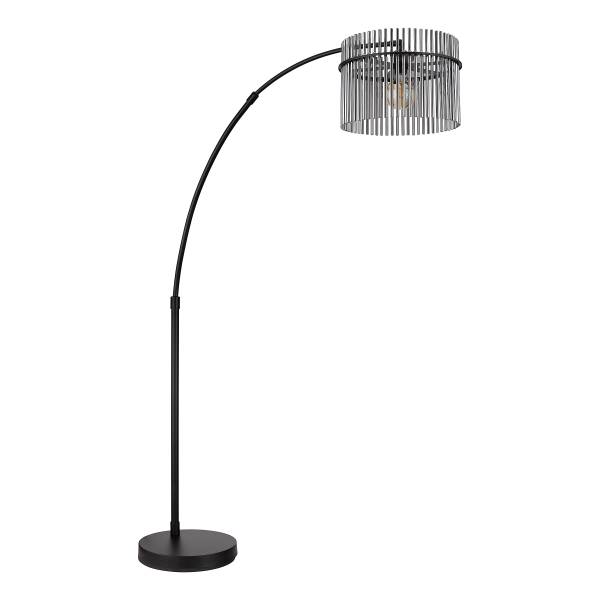 Lampada da terra Gorley C Vetro fumè / Ferro - 1 punti luce