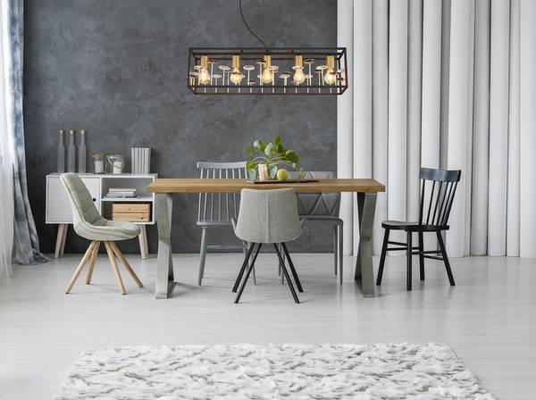 Lampada a sospensione Lisbon B Ferro - 5 punti luce