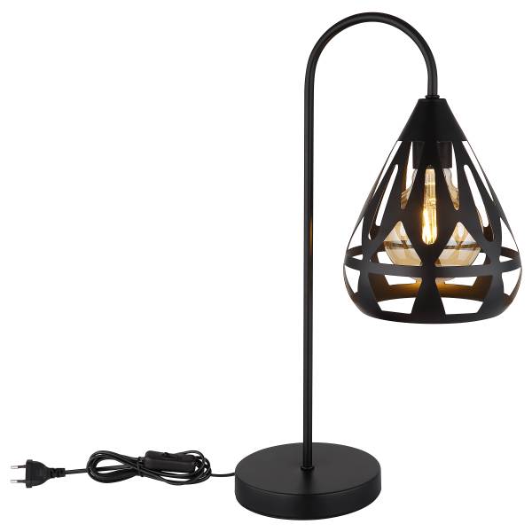 Tischleuchte Hassan Eisen - 1-flammig