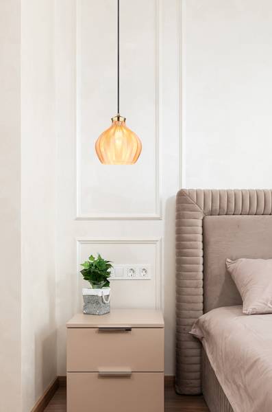 Lampada a sospensione Jessica C Vetro / Ferro - 1 punti luce