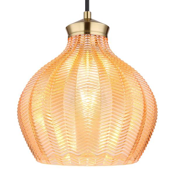 Lampada a sospensione Jessica C Vetro / Ferro - 1 punti luce