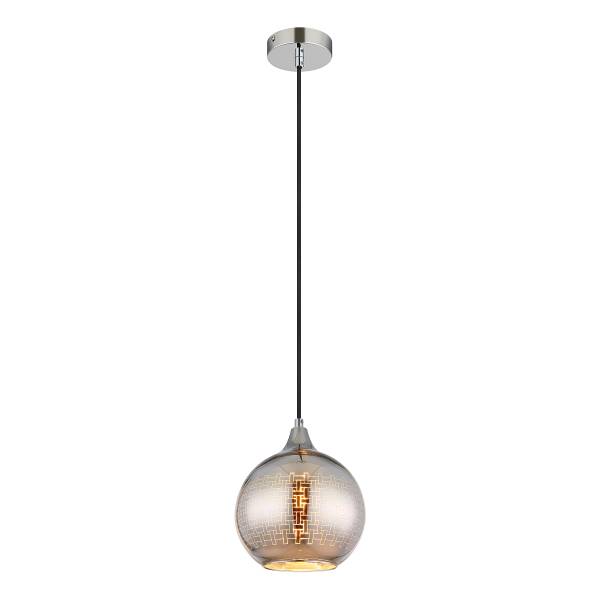 Lampada a sospensione Lourdes Vetro colorato / Ferro - Numero di lampadine necessarie: 1