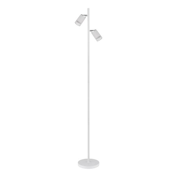 Lampadaire Korben Fer - 2 ampoules - Blanc
