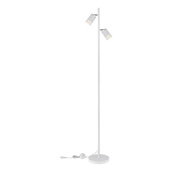 Lampadaire Korben Fer - 2 ampoules - Blanc