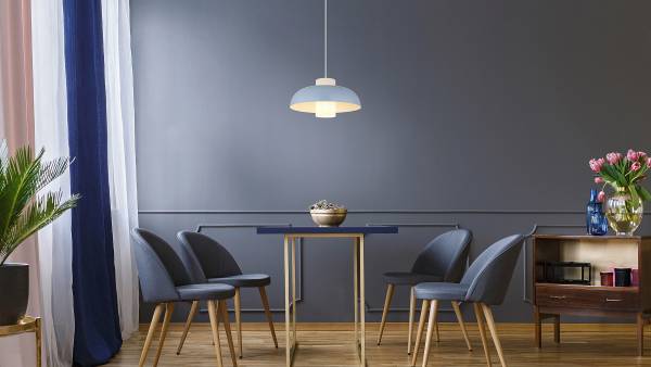 Hanglamp Lowe ijzer - 1-lichts - blauw