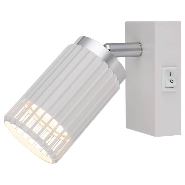 Wandlamp Korben ijzer - 1-lichts - wit