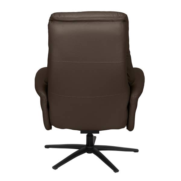 Relaxsessel LANGLO Echtleder Basia: Dunkelbraun