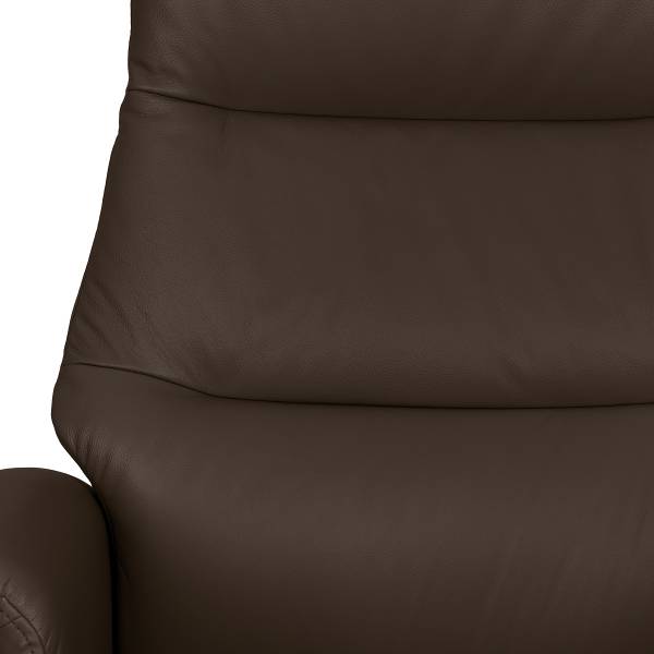 Relaxsessel LANGLO Echtleder Basia: Dunkelbraun