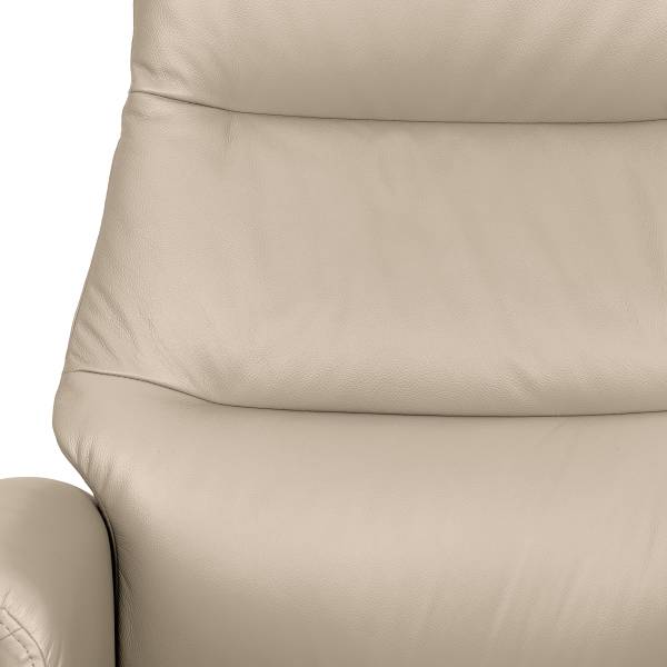 Relaxsessel LANGLO Echtleder Basia: Greige