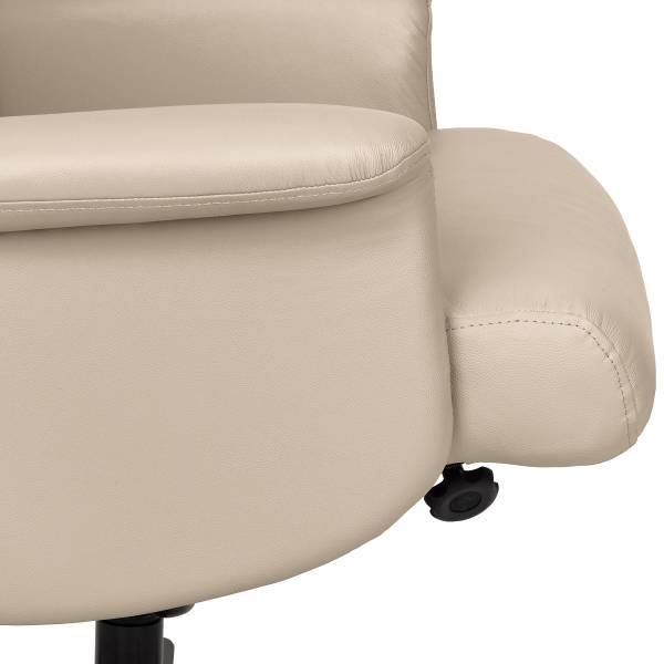 Relaxsessel LANGLO Echtleder Basia: Greige