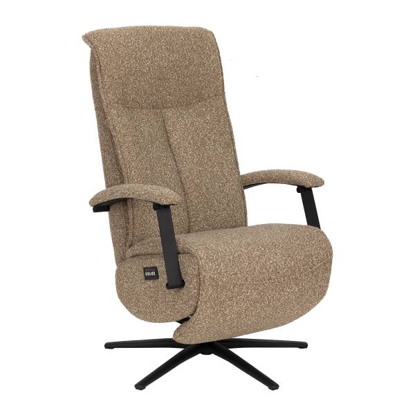 Relaxsessel Assail Bouclé Stoff Cloris: Hellbraun