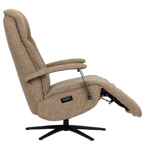 Relaxsessel Assail Bouclé Stoff Cloris: Hellbraun