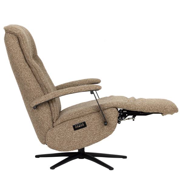 Relaxsessel Assail Bouclé Stoff Cloris: Hellbraun