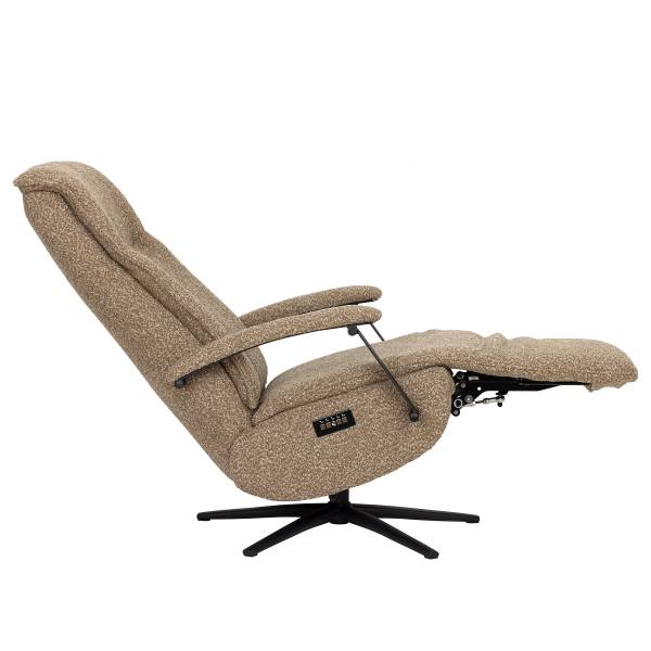 Relaxsessel Assail Bouclé Stoff Cloris: Hellbraun