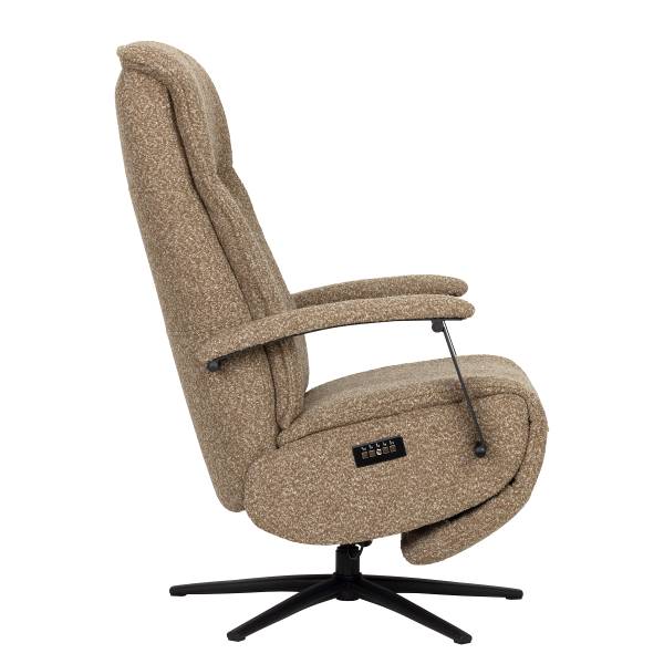 Relaxsessel Assail Bouclé Stoff Cloris: Hellbraun