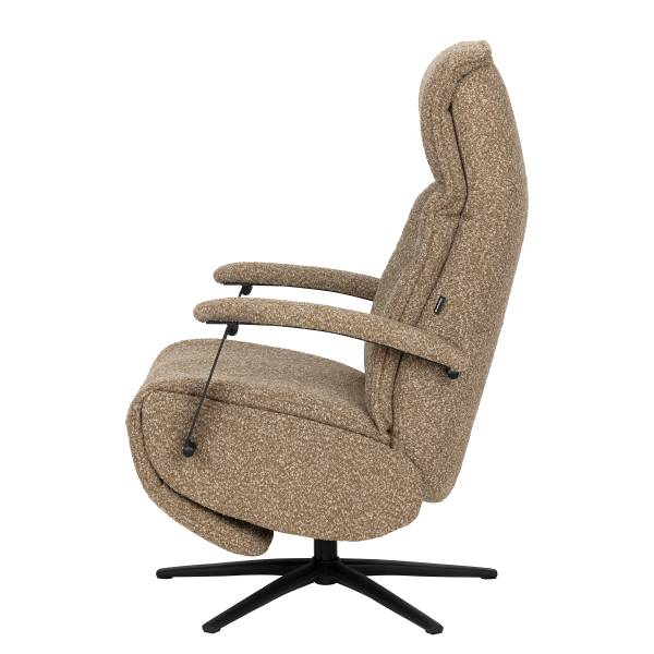 Relaxsessel Assail Bouclé Stoff Cloris: Hellbraun