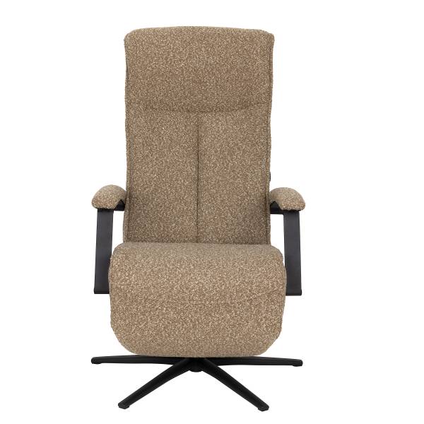 Relaxsessel Assail Bouclé Stoff Cloris: Hellbraun