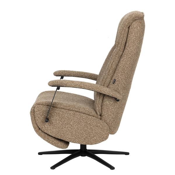 Relaxsessel Assail Bouclé Stoff Cloris: Hellbraun