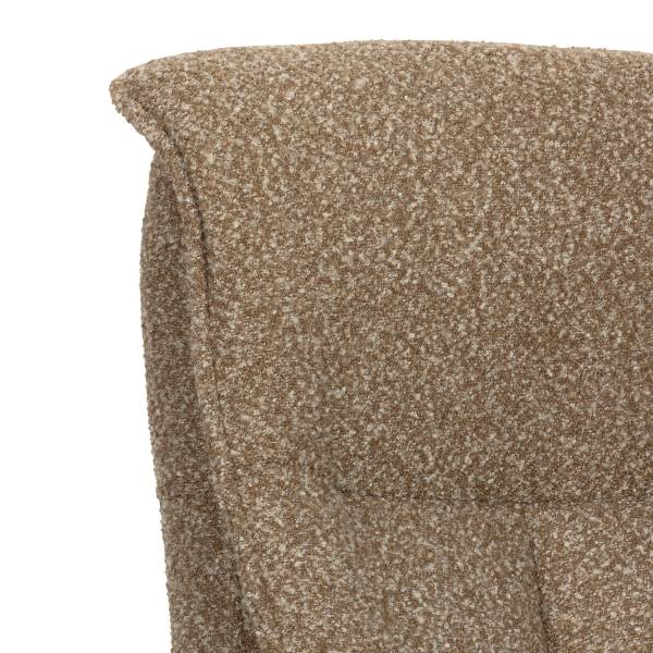 Relaxsessel Assail Bouclé Stoff Cloris: Hellbraun