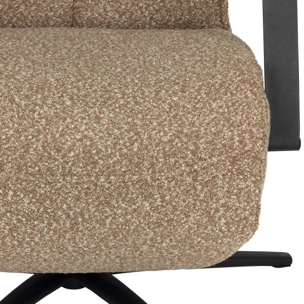 Relaxsessel Assail Bouclé Stoff Cloris: Hellbraun