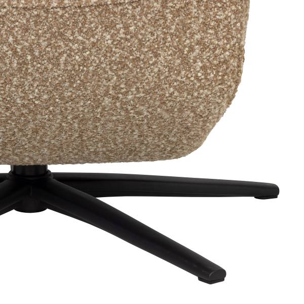 Relaxsessel Assail Bouclé Stoff Cloris: Hellbraun