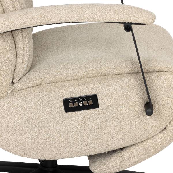Relaxsessel Assail Bouclé Stoff Cloris: Beige