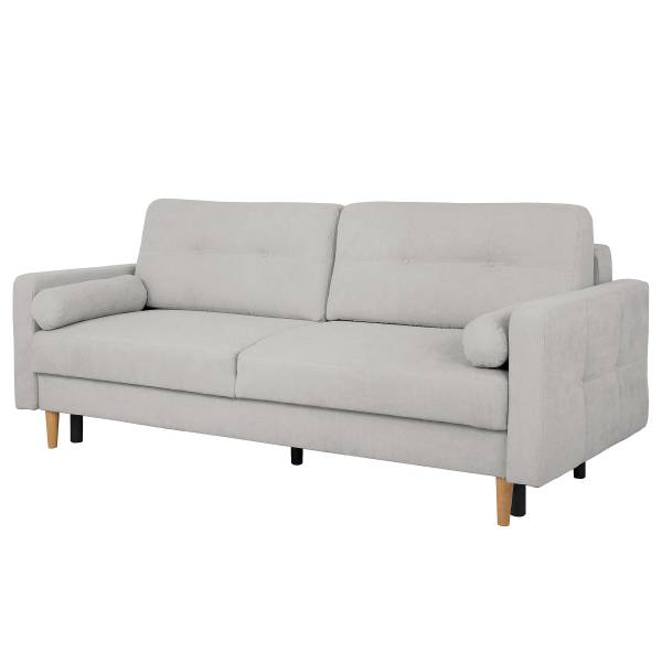 Canapé-lit Vasai Microfibre Enza: Gris platine