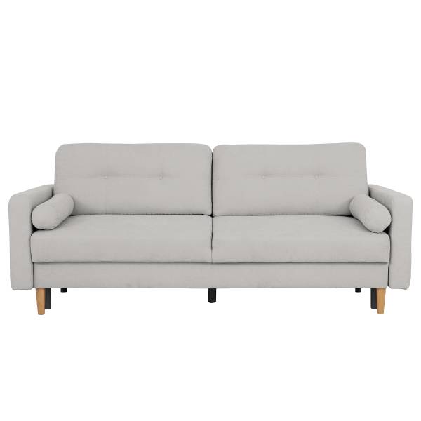 Canapé-lit Vasai Microfibre Enza: Gris platine