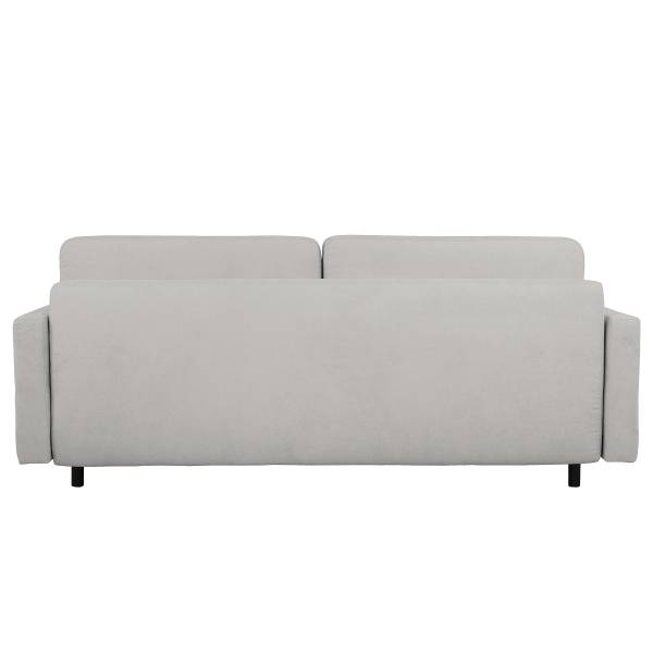Canapé-lit Vasai Microfibre Enza: Gris platine