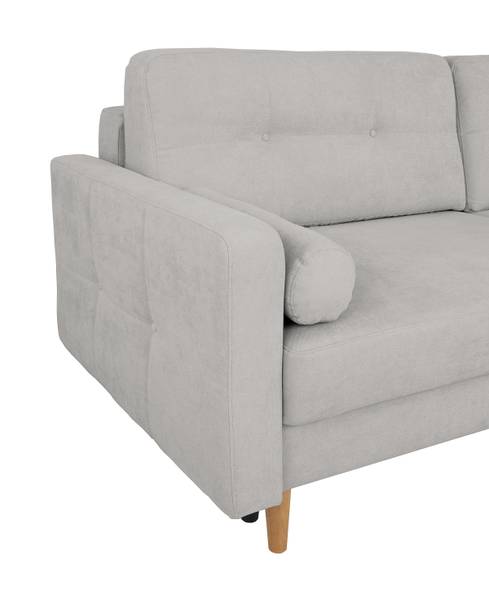 Canapé-lit Vasai Microfibre Enza: Gris platine