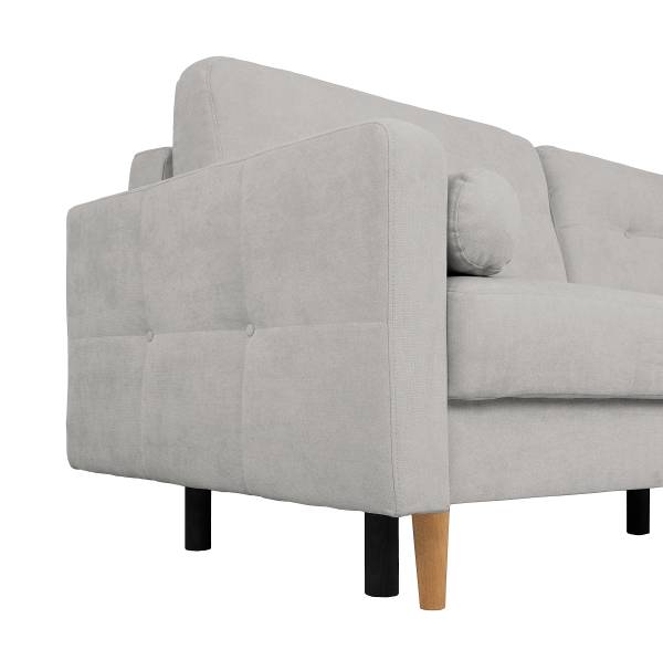 Canapé-lit Vasai Microfibre Enza: Gris platine