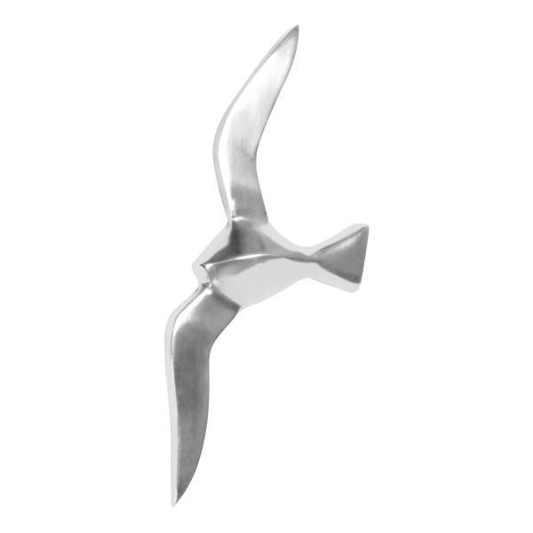Wandekoration Möwe Aluminium - Silber
