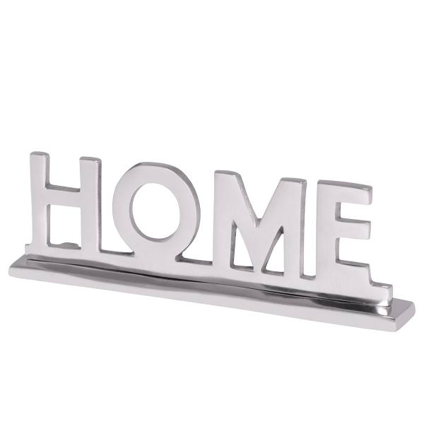 Decoratie Letters Home aluminium - zilverkleurig