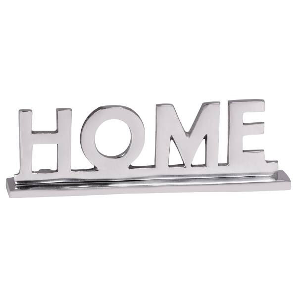 Decoratie Letters Home aluminium - zilverkleurig