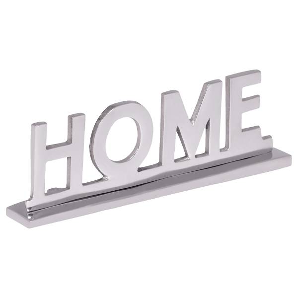 Decoratie Letters Home aluminium - zilverkleurig
