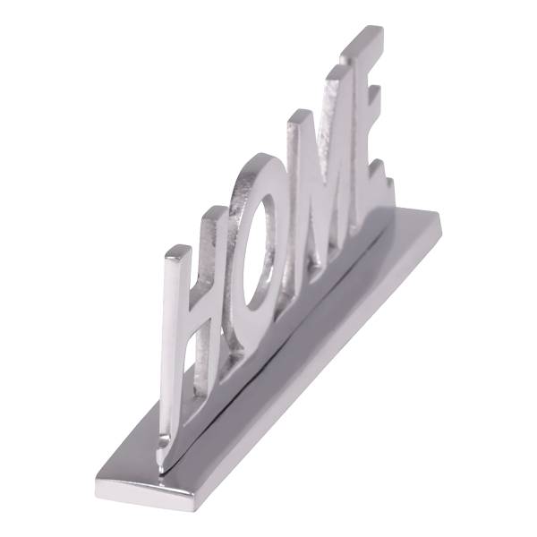Decoratie Letters Home aluminium - zilverkleurig