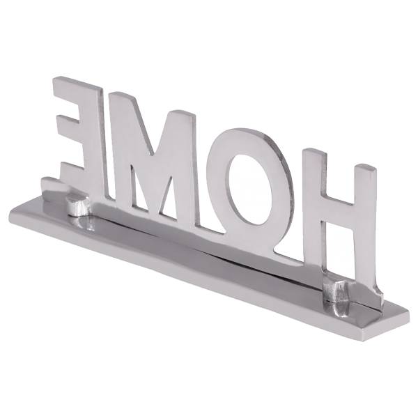 Decoratie Letters Home aluminium - zilverkleurig