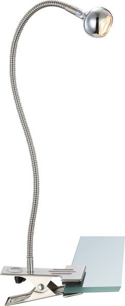 LED-Tischleuchte Serpent Eisen / Acrylglas - 1-flammig