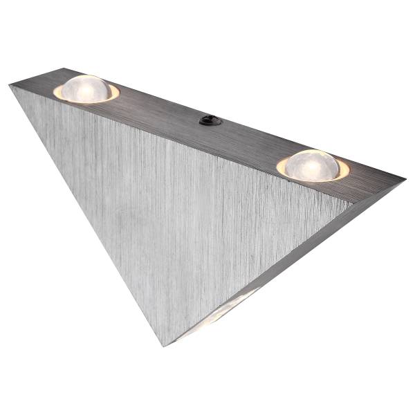 Lampada da parete LED Gordon Vetro acrilico / Alluminio - 3 punto luce