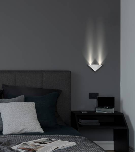 Lampada da parete LED Gordon Vetro acrilico / Alluminio - 3 punto luce