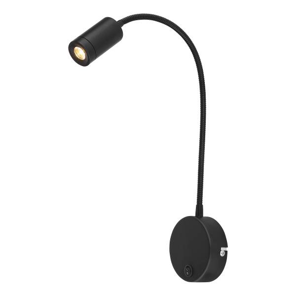 Lampada da parete LED Milly Vetro acrilico / Ferro - 1 punto luce - Nero