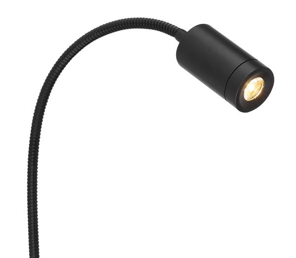 Lampada da parete LED Milly Vetro acrilico / Ferro - 1 punto luce - Nero