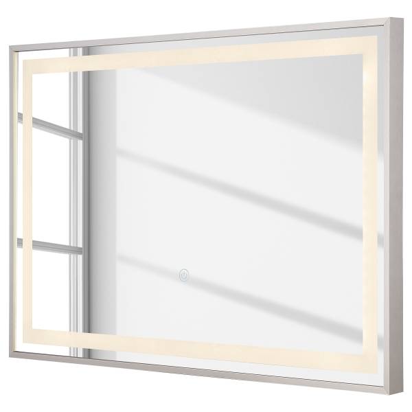 Wandspiegel met verlichting Rivas type E spiegelglas/ijzer - 1-lichts