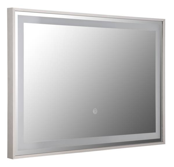 Wandspiegel met verlichting Rivas type E spiegelglas/ijzer - 1-lichts