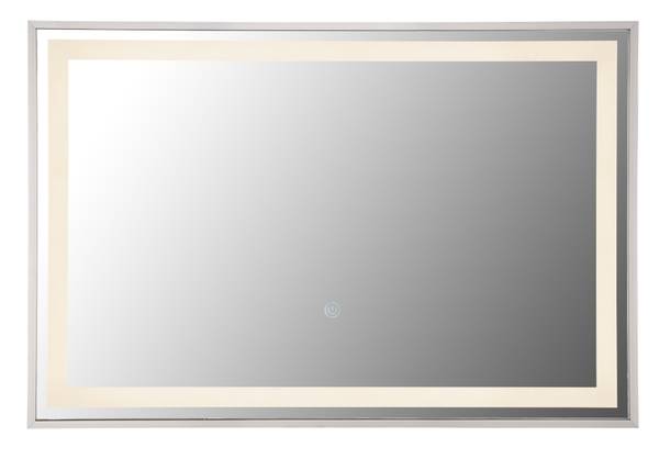 Wandspiegel met verlichting Rivas type E spiegelglas/ijzer - 1-lichts